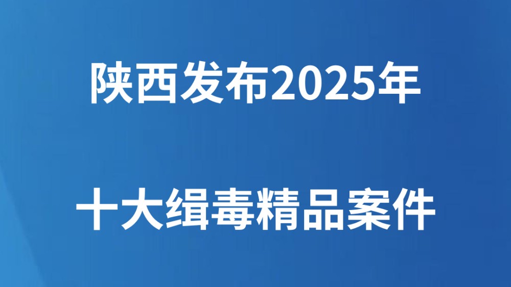 陕西发布2025年十大缉毒精品案件