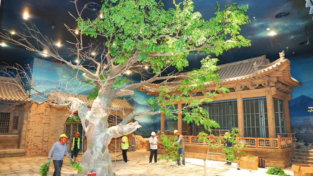 忻州长城博物馆（园）建设现场一派繁忙