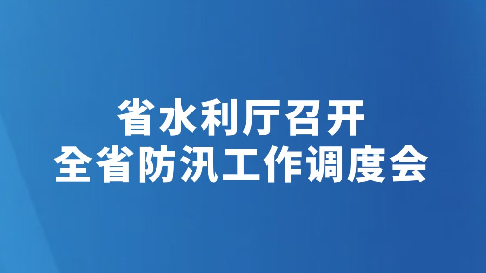 省水利厅召开全省防汛工作调度会