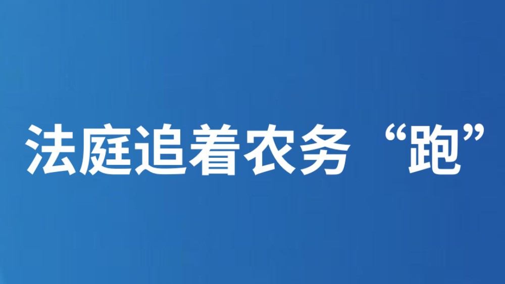 法庭追着农务“跑”