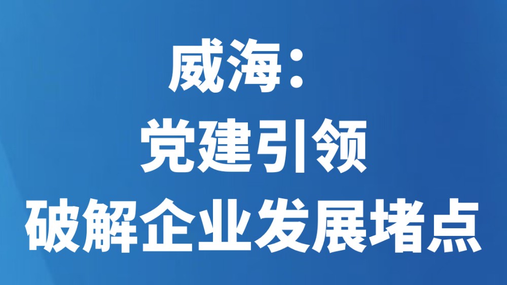 威海：党建引领破解企业发展堵点