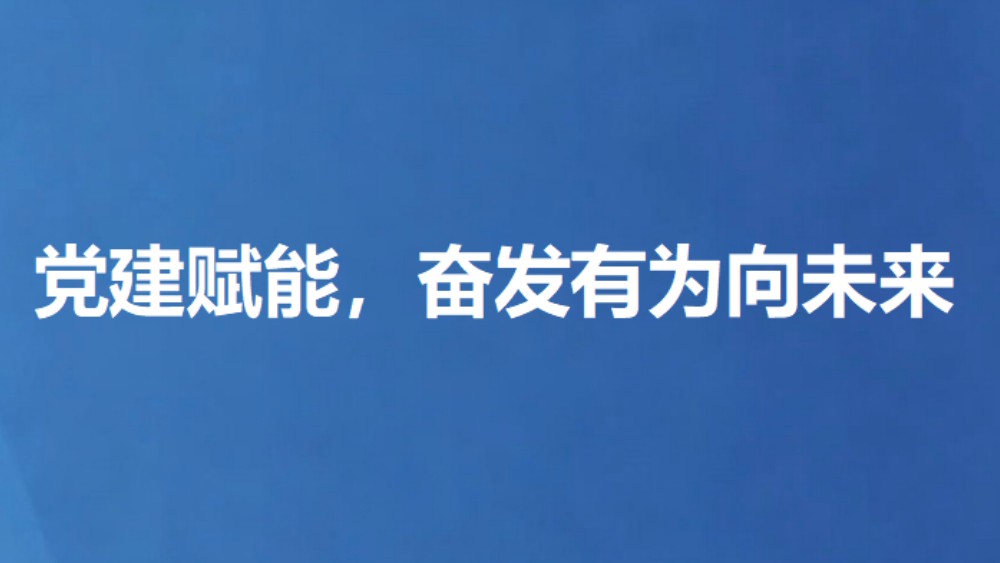 党建赋能，奋发有为向未来