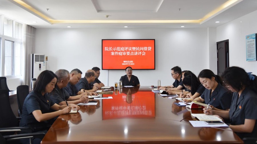 河南省南阳市桐柏县法院开展院长示范庭审观摩活动