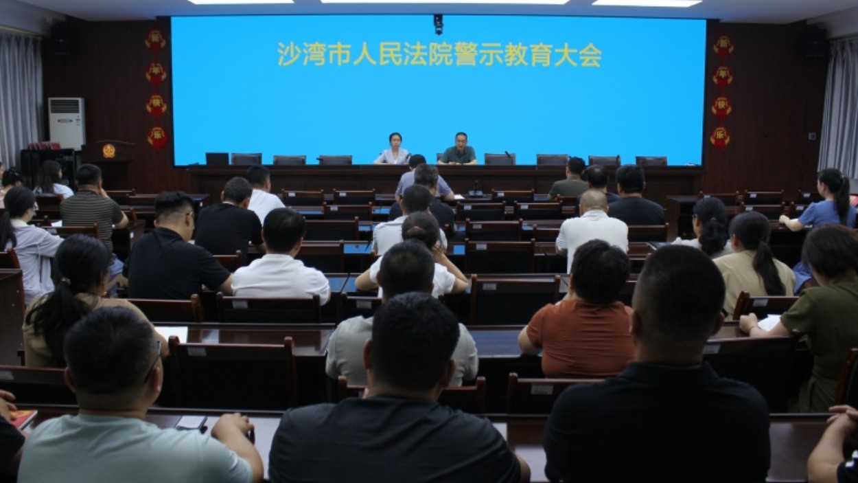 新疆沙湾市人民法院扎实开展党风廉政教育月系列活动