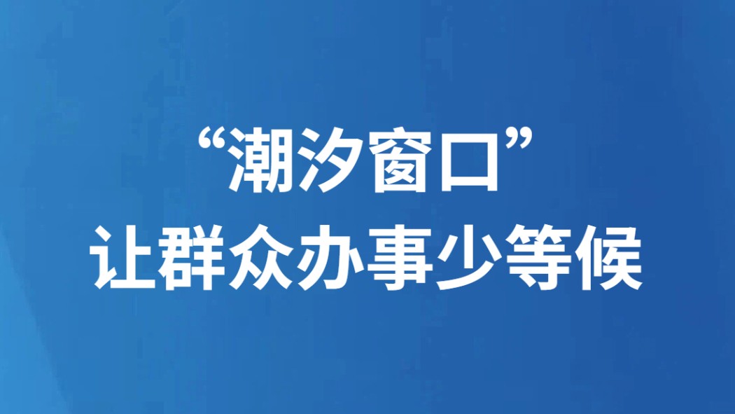 “潮汐窗口”让群众办事少等候