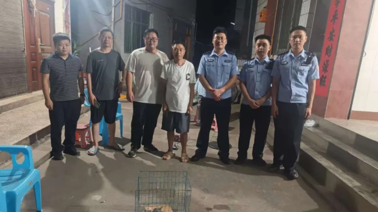 万源公安成功救助两只国家二级保护动物赤腹鹰幼鸟