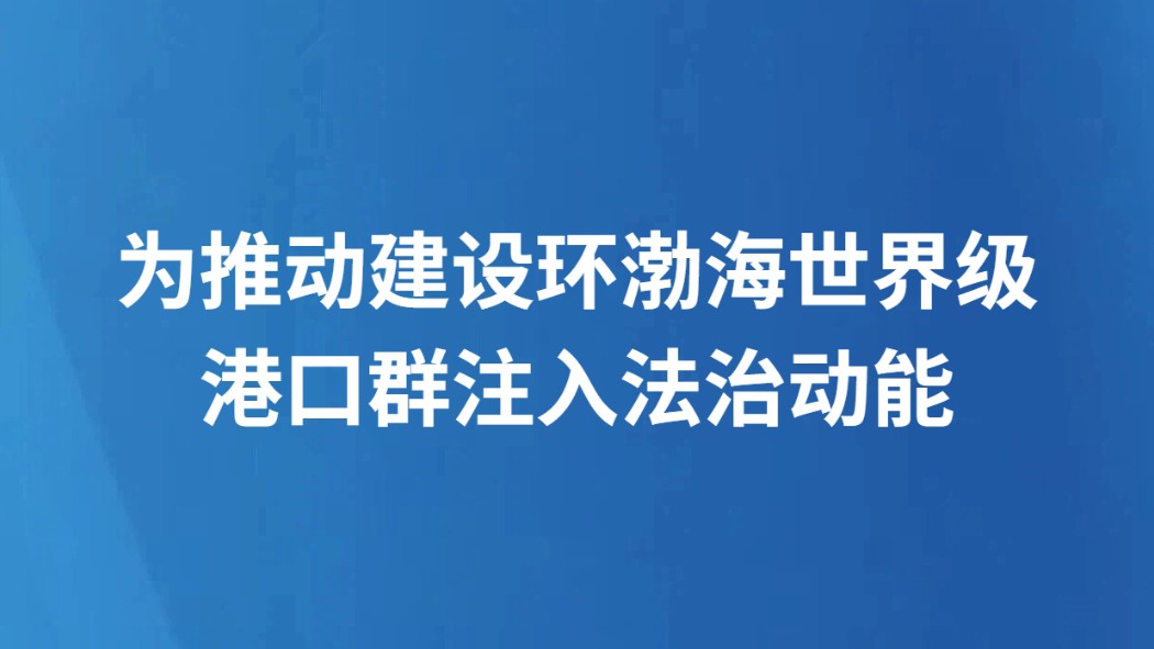 为推动建设环渤海世界级港口群注入法治动能