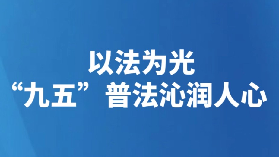以法为光 “九五”普法沁润人心