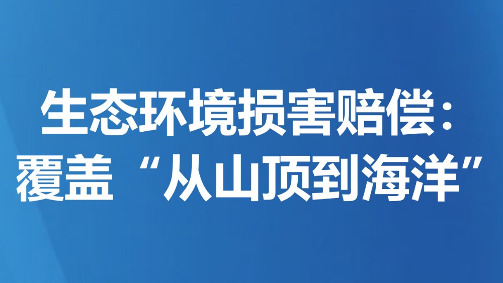 生态环境损害赔偿：覆盖“从山顶到海洋”
