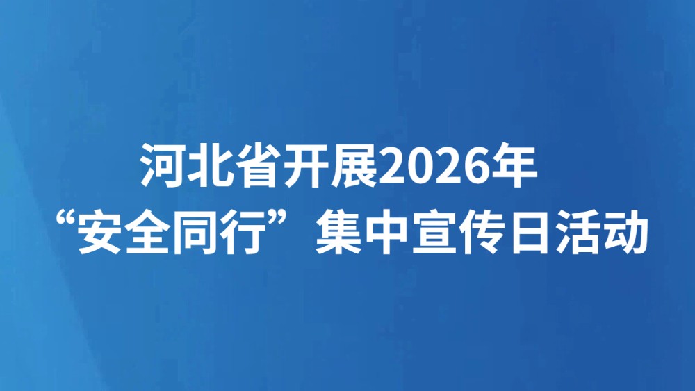 河北省开展2026年“安全同行”集中宣传日活动