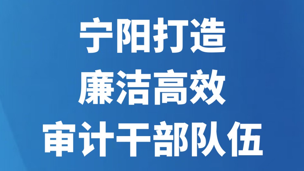宁阳打造廉洁高效审计干部队伍