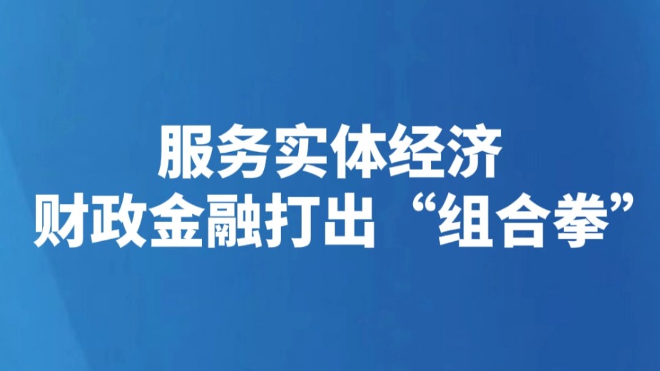 服务实体经济 财政金融打出“组合拳”