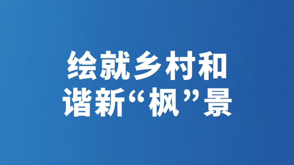 绘就乡村和谐新“枫”景