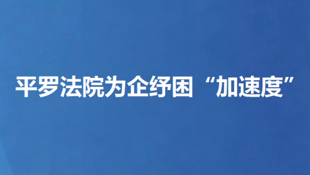 平罗法院为企纾困“加速度”