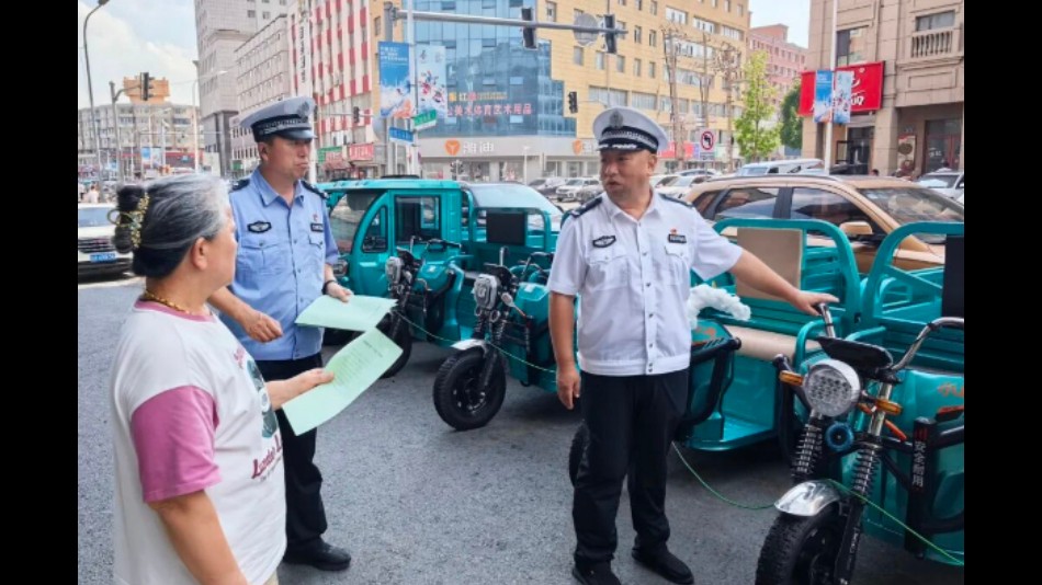 吉林长春交警南关大队开展“五位一体”电动车全链条治理体系行动