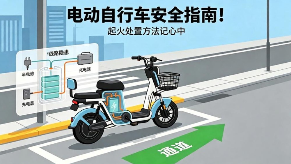电动自行车安全指南！起火处置方法记心中