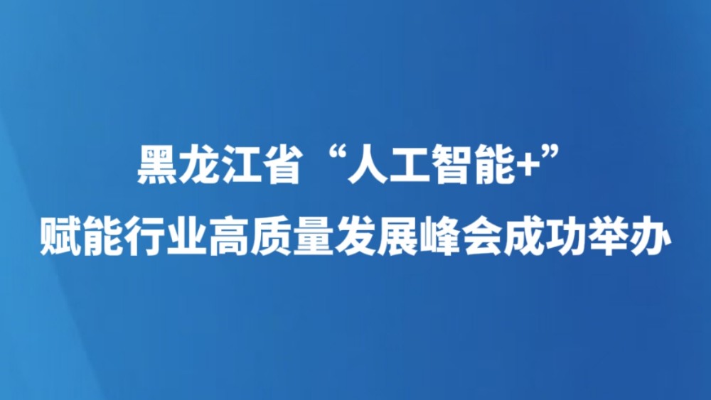 黑龙江省“人工智能+”赋能行业高质量发展峰会成功举办
