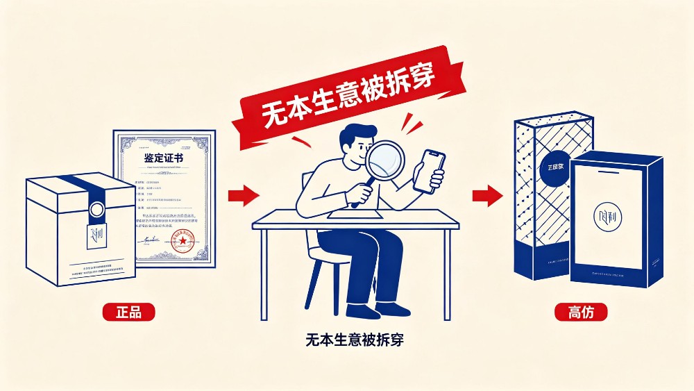 正品变高仿？买家的无本生意被拆穿