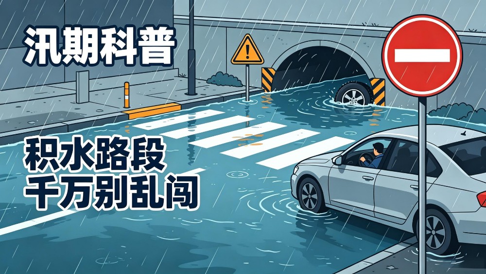 汛期科普！积水路段千万别乱闯