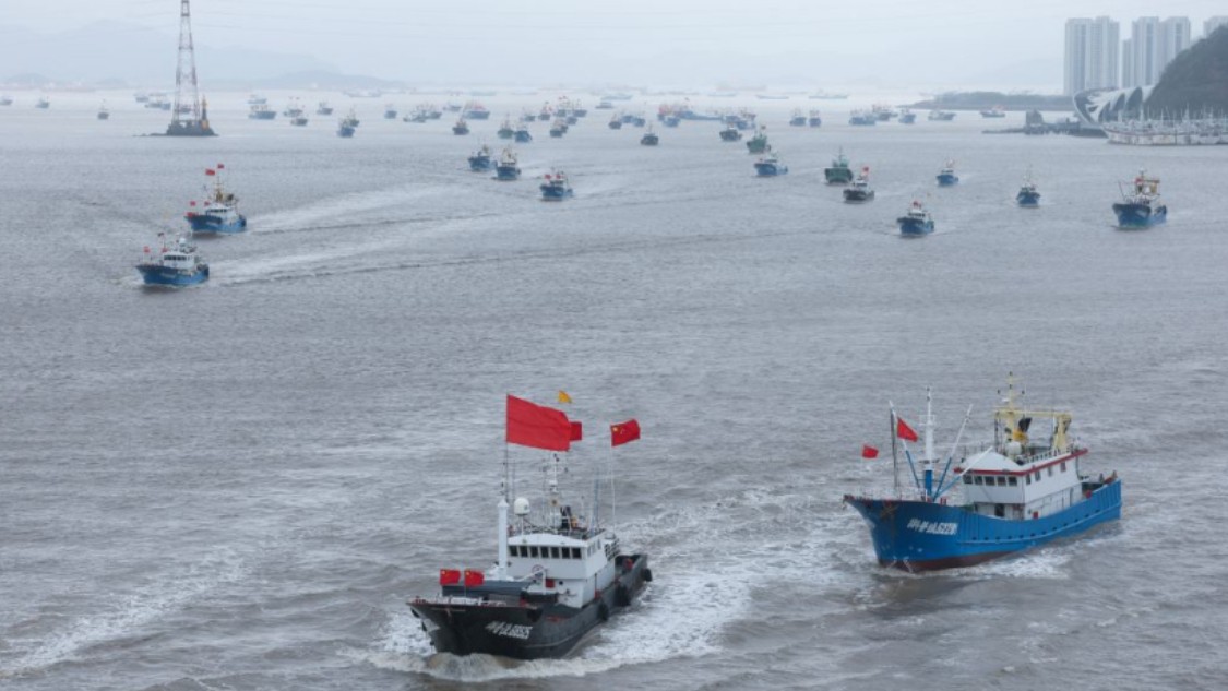 浙江舟山：东海开渔 千帆出海