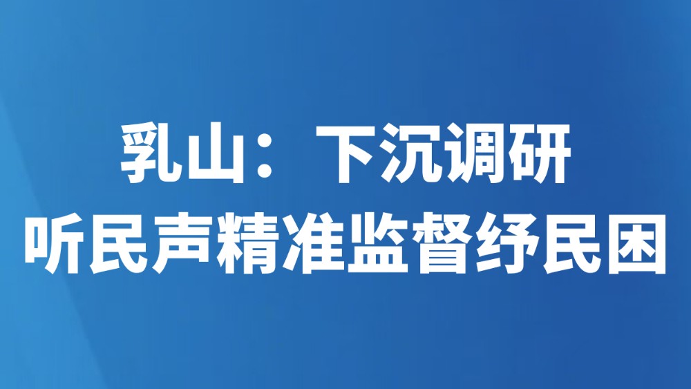 乳山：下沉调研听民声精准监督纾民困