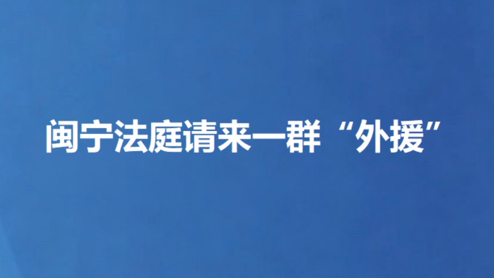 闽宁法庭请来一群“外援”