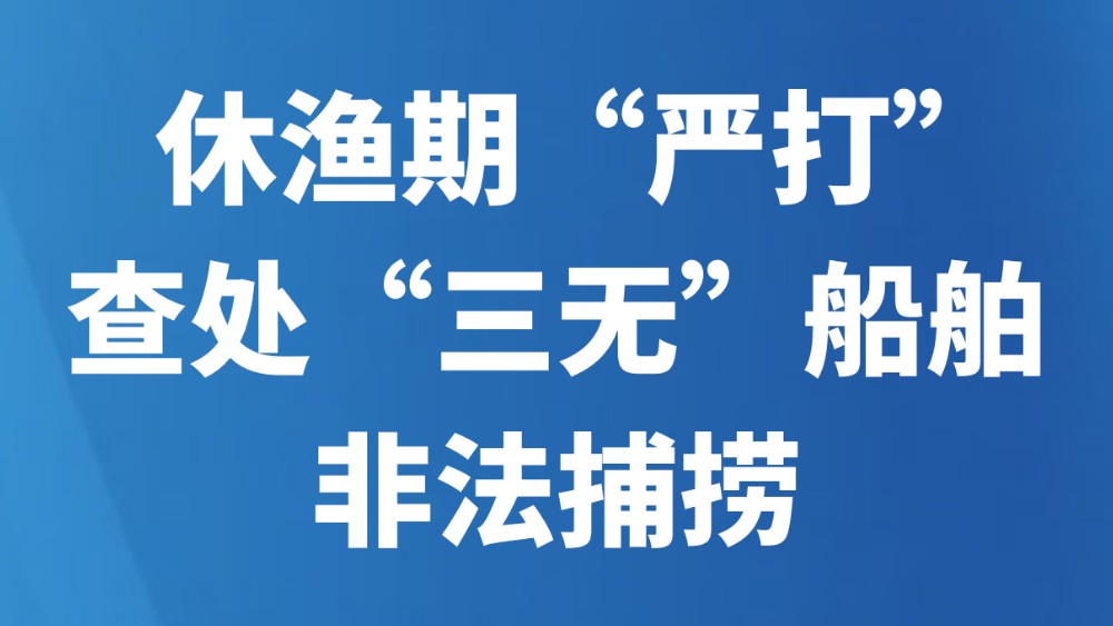 休渔期“严打” 查处“三无”船舶非法捕捞