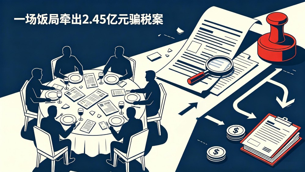 一场饭局牵出2.45亿元骗税案