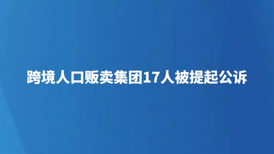 跨境人口贩卖集团17人被提起公诉