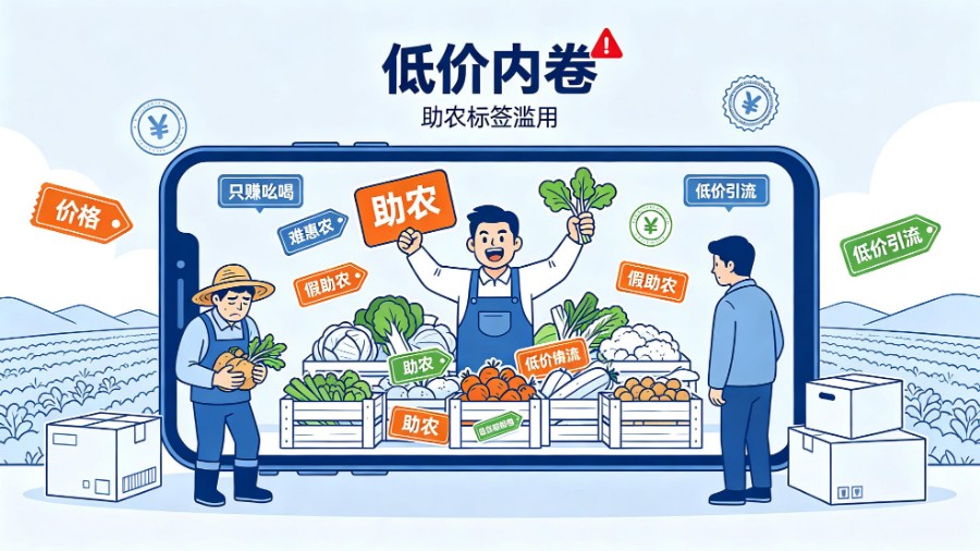 低价内卷、助农标签滥用 有的直播助农为何只赚吆喝难惠农？