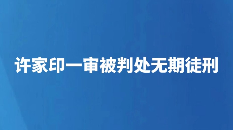 许家印一审被判处无期徒刑