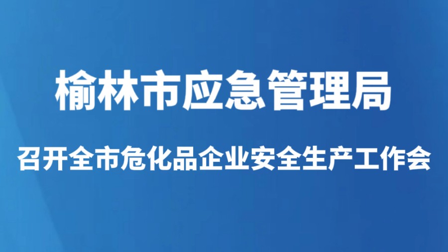 榆林市应急管理局召开全市危化品企业安全生产工作会