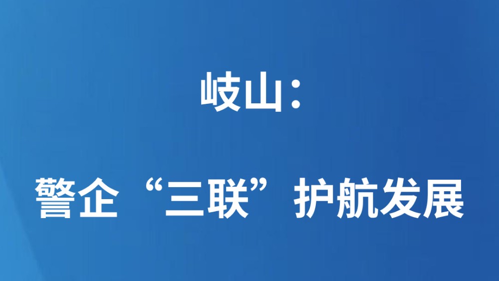 岐山：警企“三联”护航发展