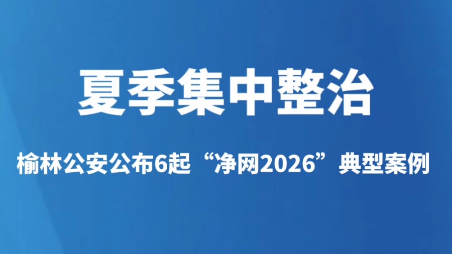 夏季集中整治 | 榆林公安公布6起“净网2026”典型案例