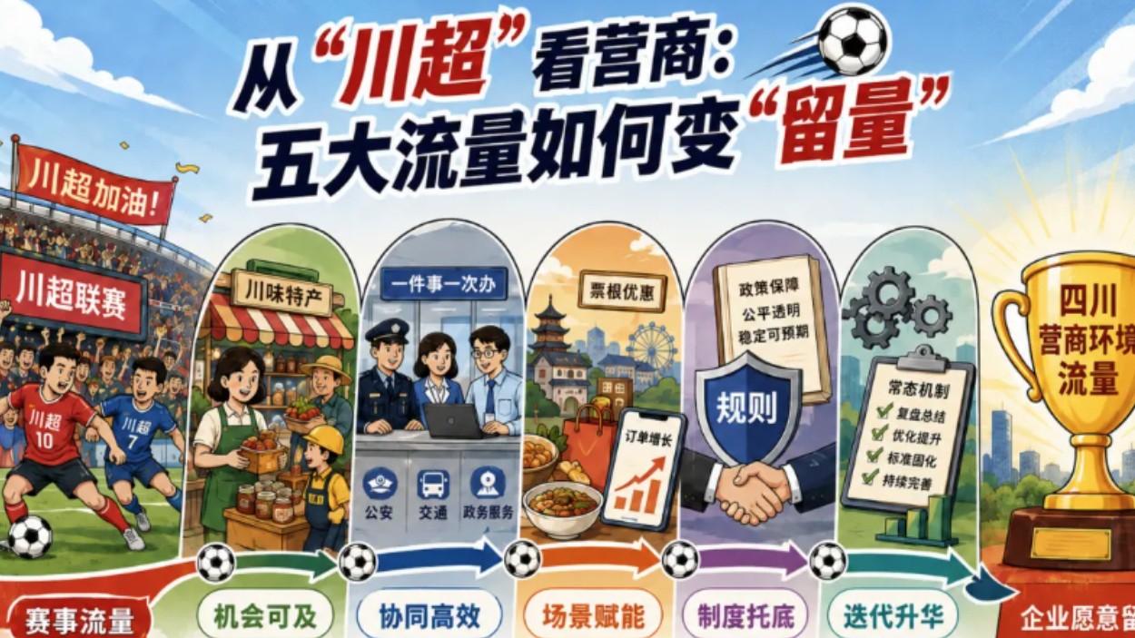 透过 “川超” 看营商环境：拆解四川营商环境五大“流量→留量”转化密码