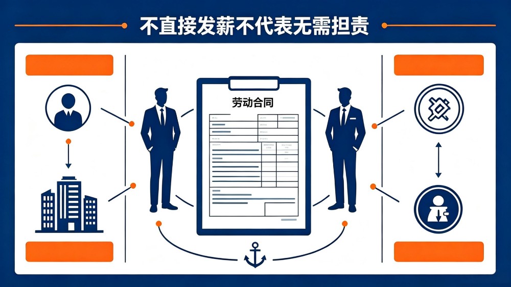 不直接发薪不代表无需担责