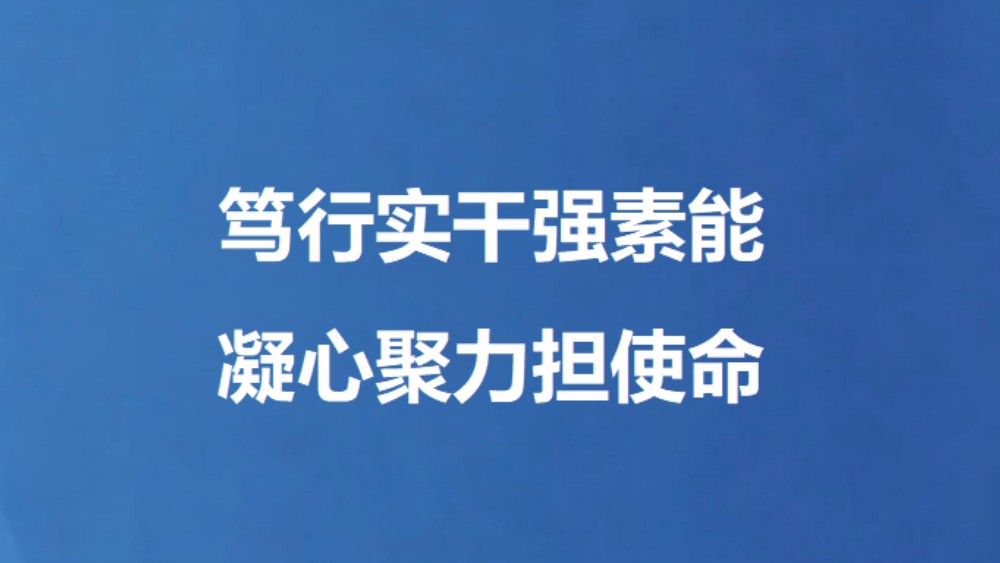笃行实干强素能 凝心聚力担使命