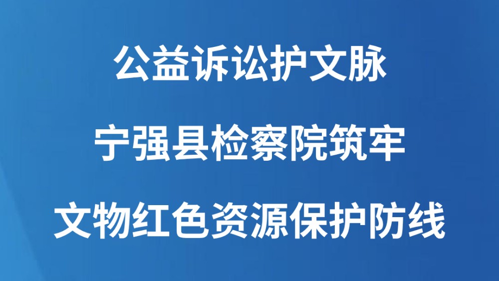公益诉讼护文脉 宁强县检察院筑牢文物红色资源保护防线