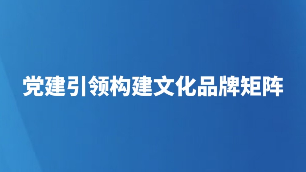 党建引领构建文化品牌矩阵