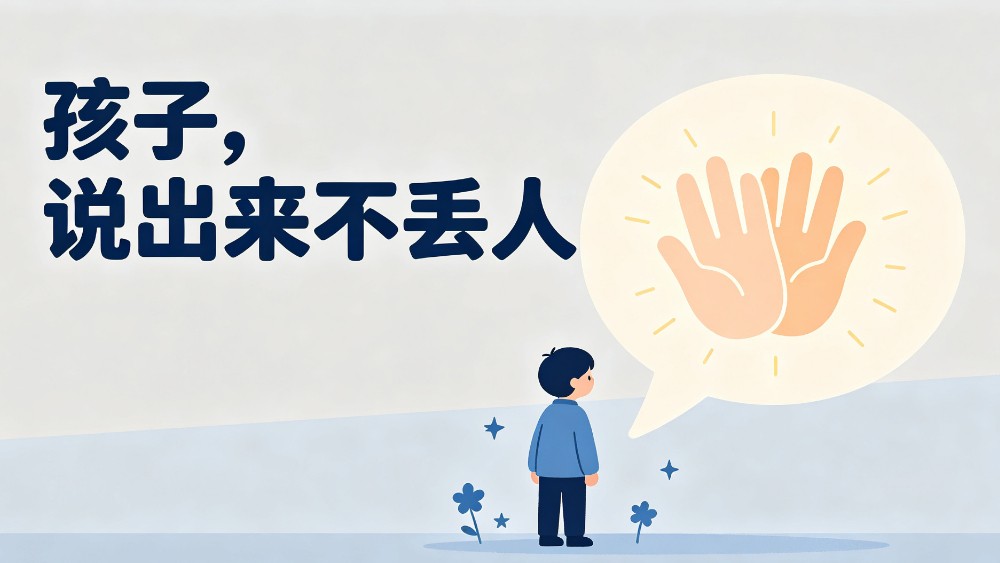 孩子，说出来不丢人