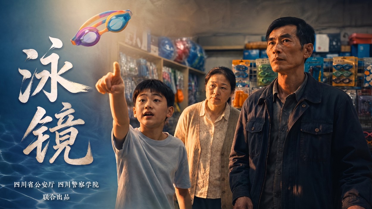 四川公安推出原创AI防溺水短片《泳镜》