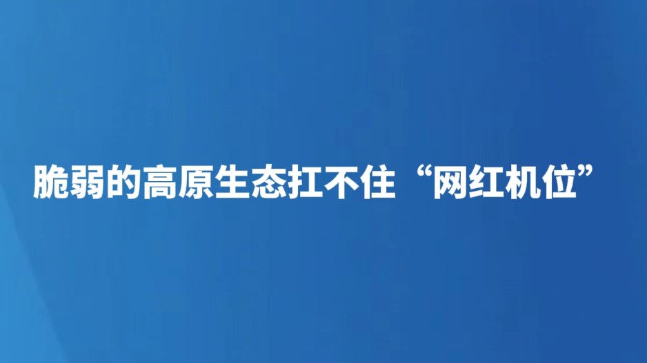 脆弱的高原生态扛不住“网红机位”