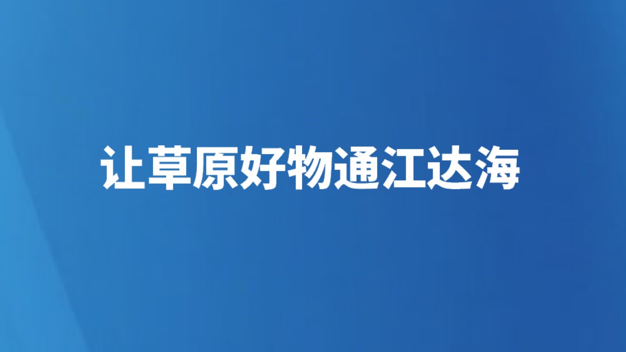 让草原好物通江达海