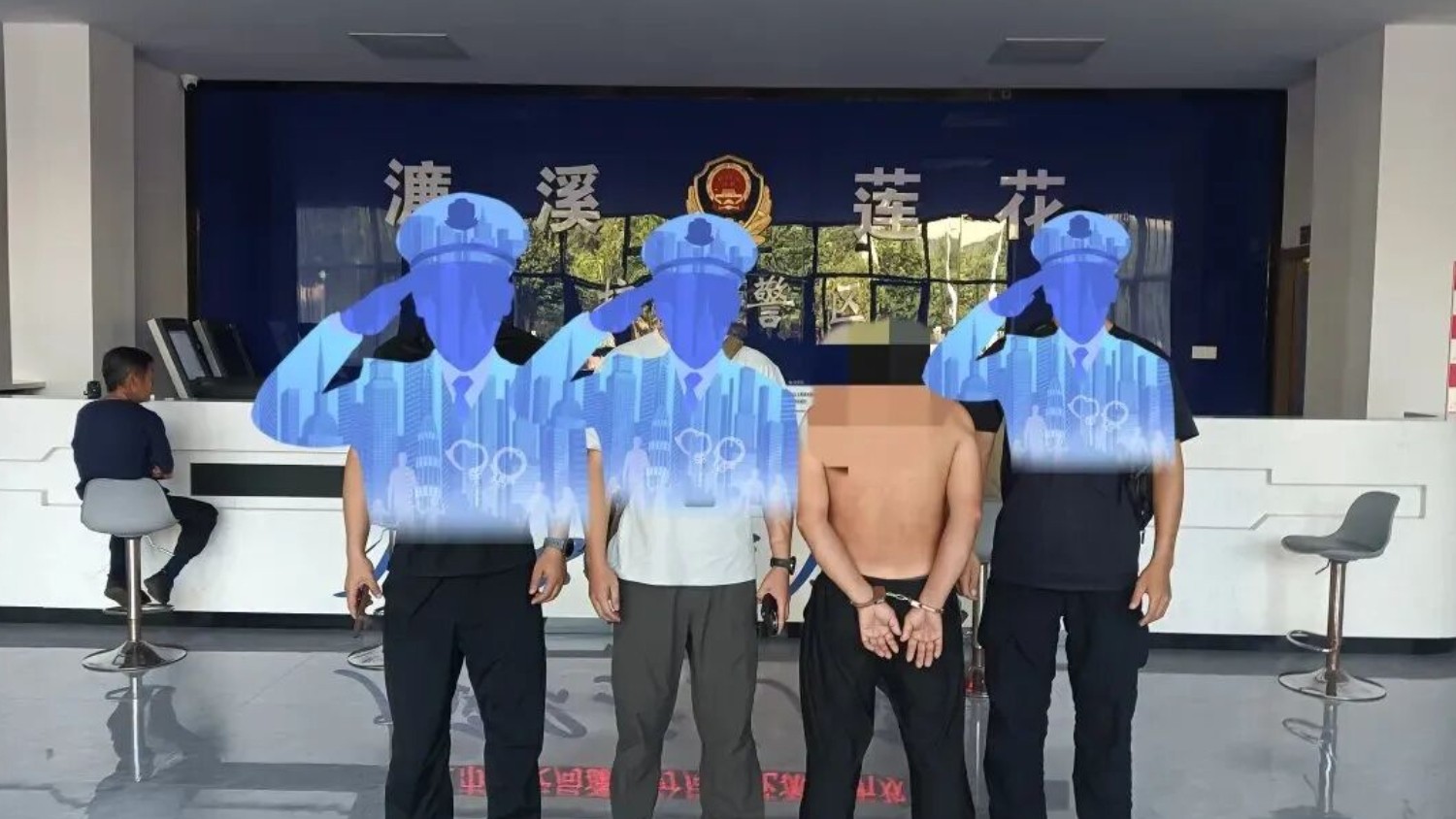 九江濂溪公安抓获流窜盗窃惯犯 嫌疑人企图掏出匕首被及时制服