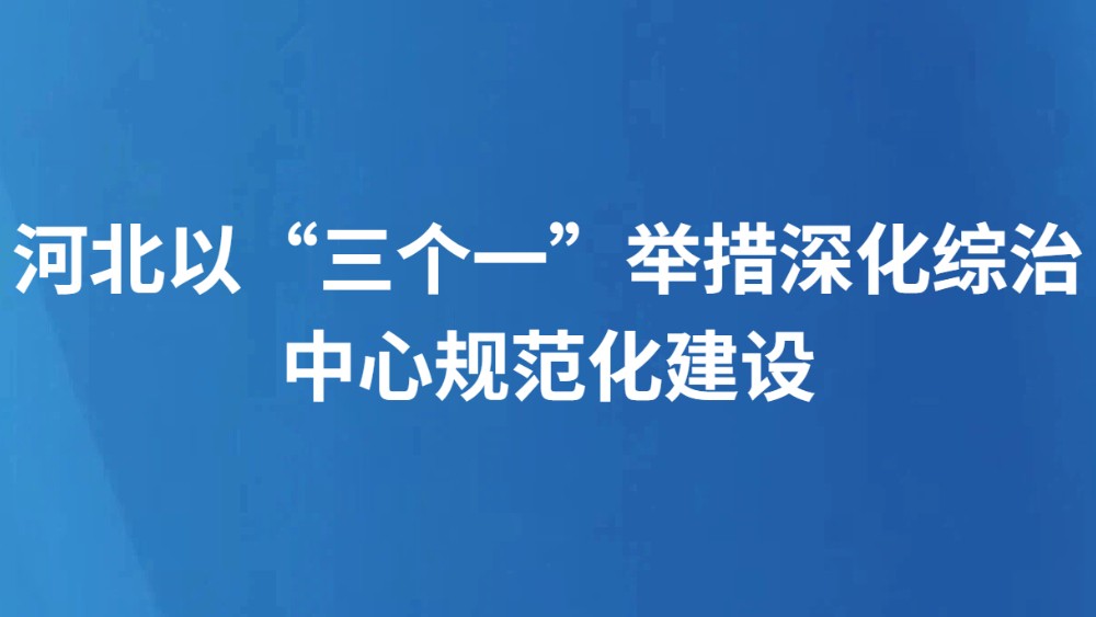 河北以“三个一”举措深化综治中心规范化建设