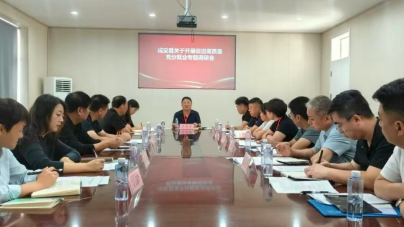 成安县人大常委会开展促进高质量充分就业专题调研