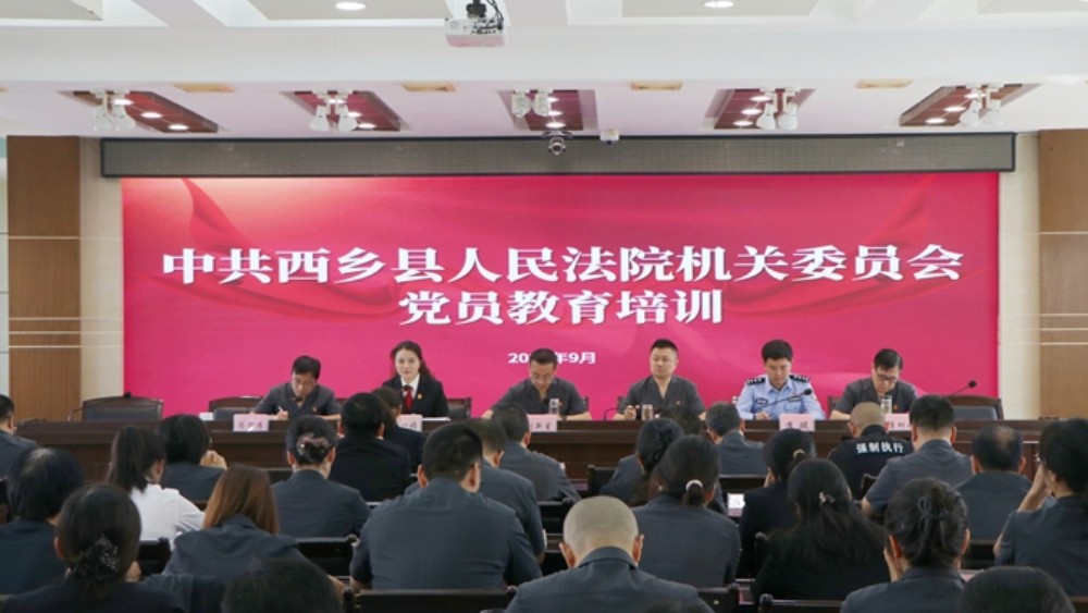 西乡县法院开展党员专题教育培训