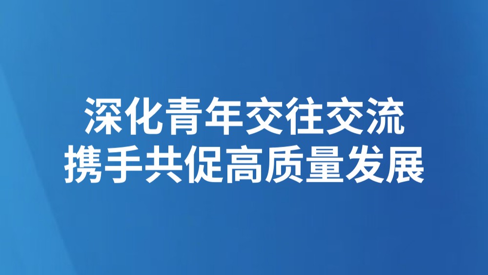 深化青年交往交流 携手共促高质量发展