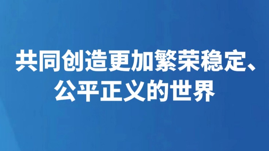 共同创造更加繁荣稳定、公平正义的世界