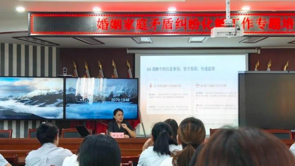 临潼区法院联合区妇联开展婚姻家庭矛盾纠纷化解专题培训活动